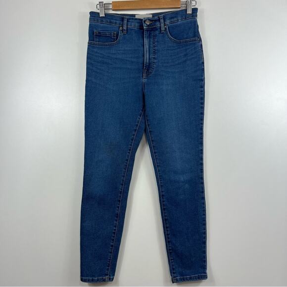 Everlane Medium Wash High Waisted Skinny Stretch Denim Ankle Jeans Size 29 - Picture 10 of 10